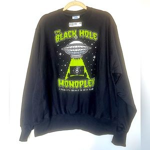 NWT BLACK HOLE MONOPLEXxSPECTRAL YOUTH Small Batch Unisex Graphic Sweatshirt